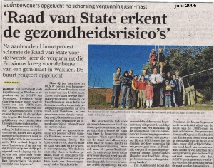 2009 06 - Artikel Nieuwsblad Wakken
